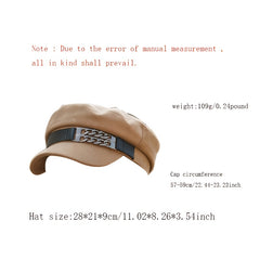 Brown Women's Beret Baseball Cap Newsboy Caps