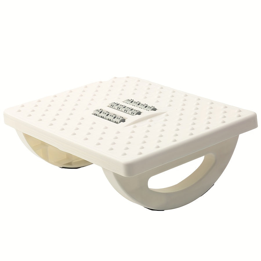 Massageable Rockable Footstool Under Table Non-slip Adult Footrest