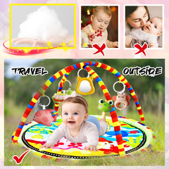 Kids' Gym Play Mat with Animal Toys and Accessories