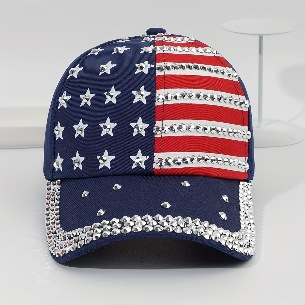 Rhinestone Inlaid Baseball Cap Sun Hat For Youth