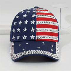 Rhinestone Inlaid Baseball Cap Sun Hat For Youth