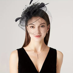 Female Mysterious Gauze Hair Clip Lady Hair Accessories Headband