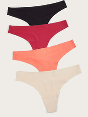7pcs Seamless Low Waist Thongs Breathable Panties Lingerie Women's Underwear