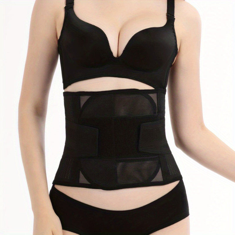 Waist Trainer Trimmer Belt Compression Wrap Breathable Tummy Control