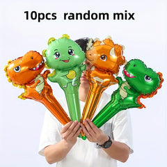 10pcs Dinosaur Balloon Tyrannosaurus Rex Jungle Animal Toy Aluminum Film Balloon