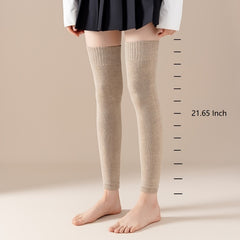 Women's Cable Knit Thigh High Socks Over the Knee Long Warm Leg Warmers Winter