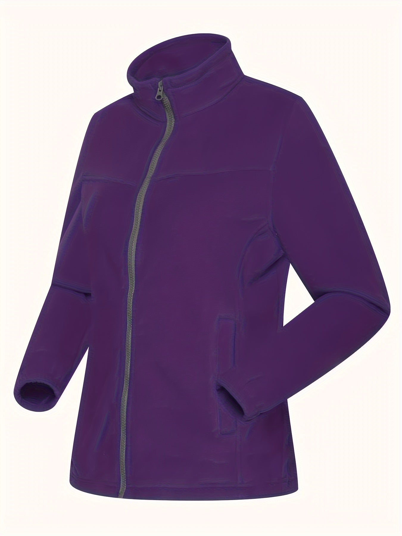 Women's Zip-Up Sports Jacket Windproof Fleece Coat