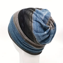 Unisex Striped Beanie Hat for Outdoor Cycling
