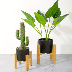 Wooden Floor Flower Stand 8-12 Plant Indoor Outdoor Holder
