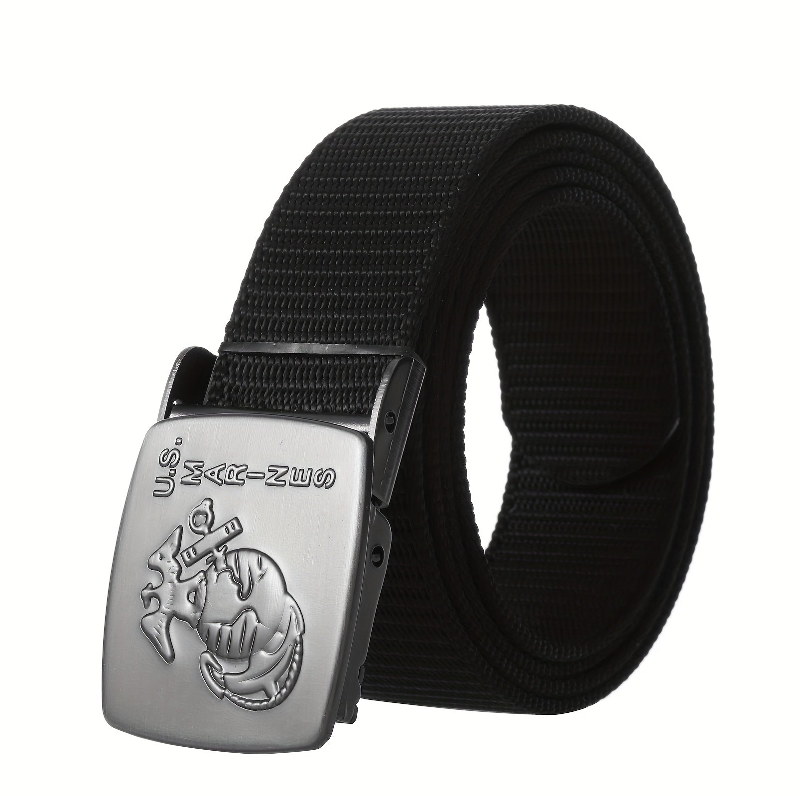 Polyester Fiber Belt with Automatic Buckle for Men