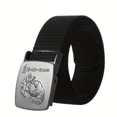 Polyester Fiber Belt with Automatic Buckle for Men