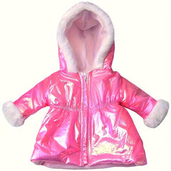 Winter Doll Jacket Cozy Coat Bright Pink Purple Rose