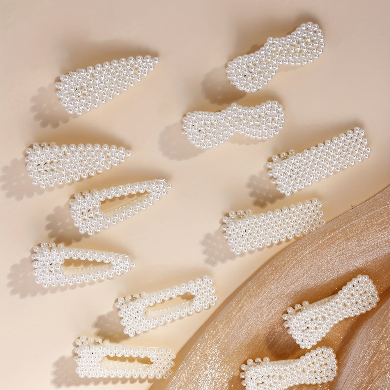 Adorable Pearl Hair Clips Set for Girls' Parties