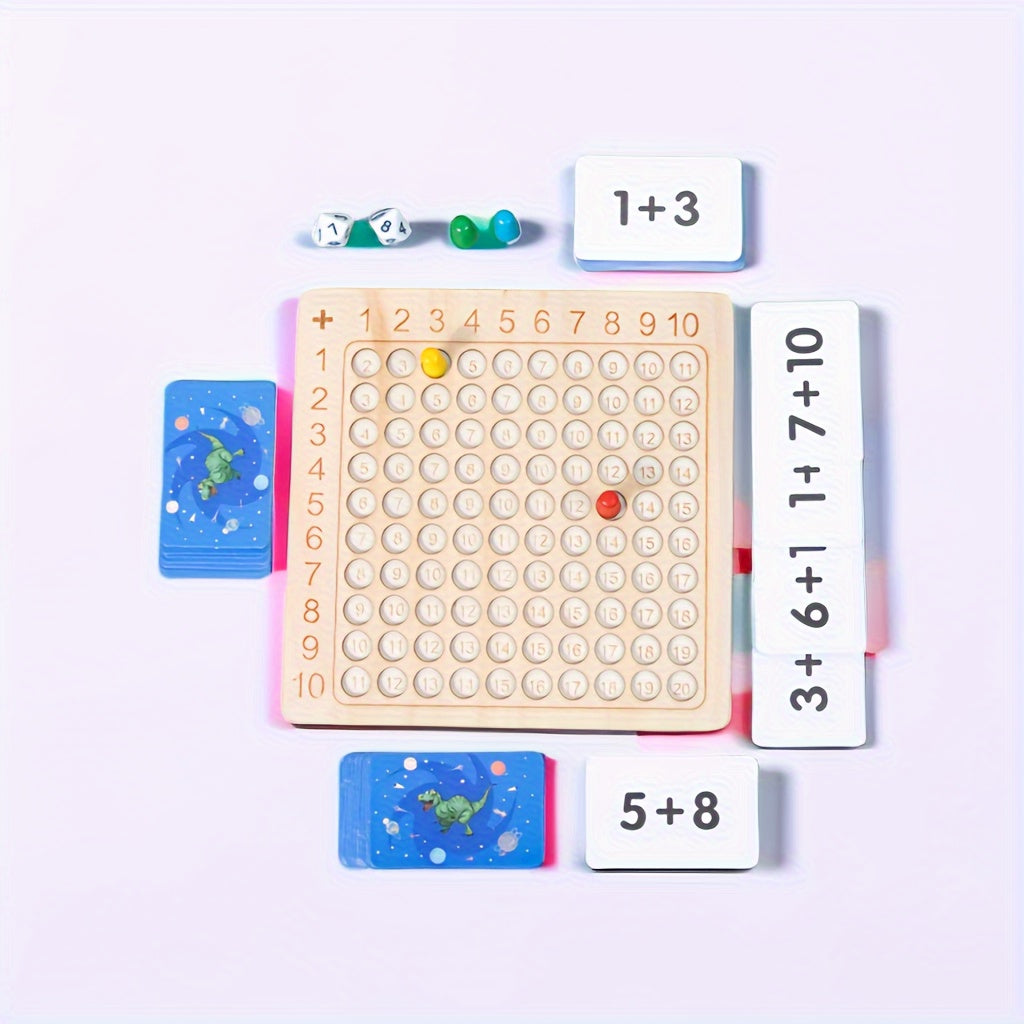 Wooden Learning Board Multiplication Table Addition