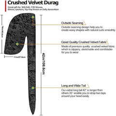 Velvet Wave Durag Soft Durag Headwear For 360 Waves