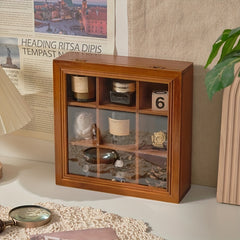 Retro Nine Grid Checkered Storage Box