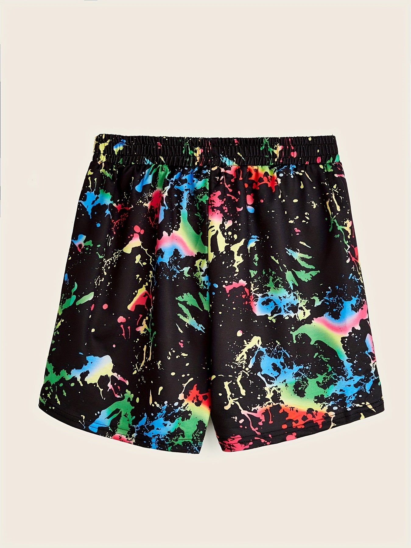 Graphic Print Drawstring Shorts for Women