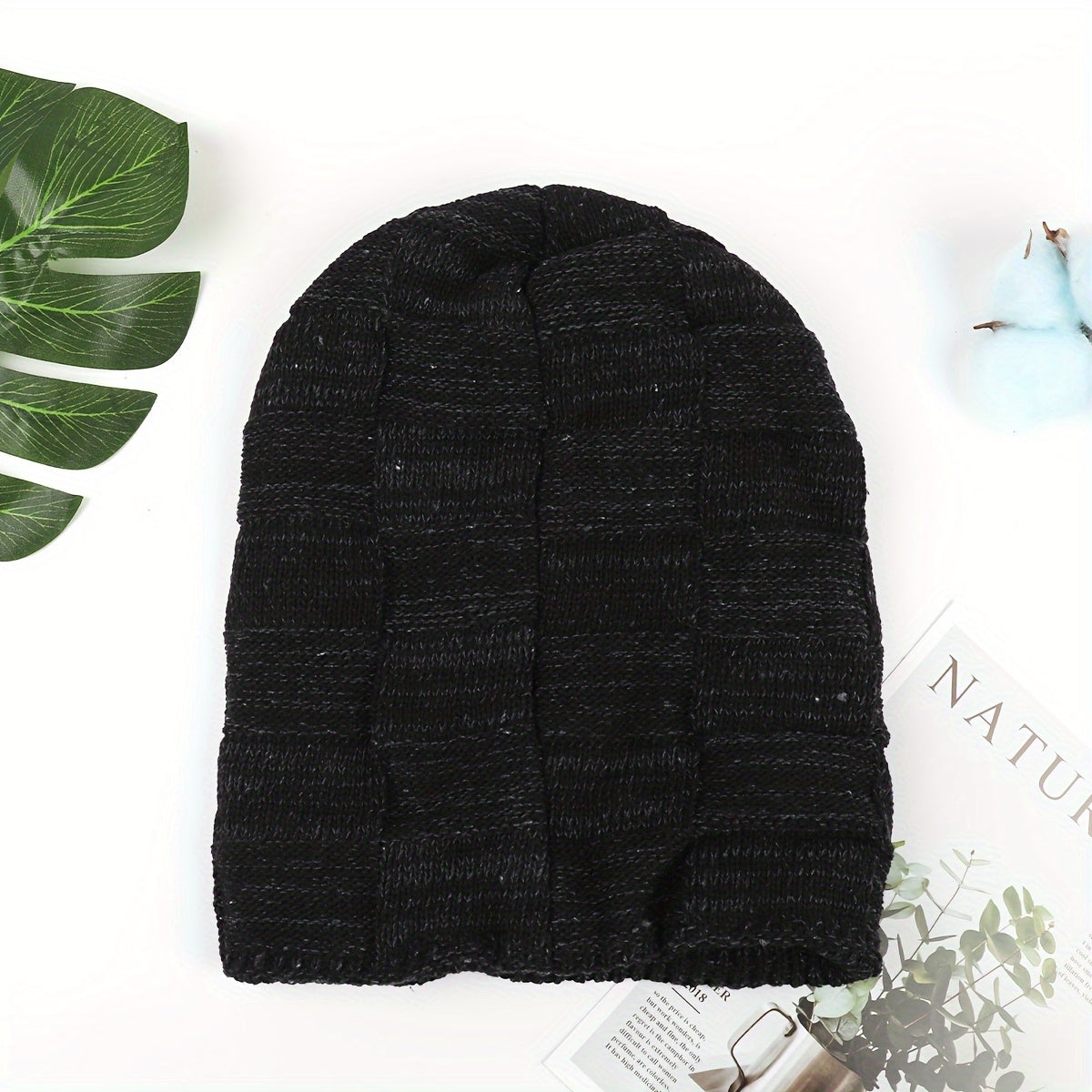Winter Knitted Hat Beanies Slouchy Beanie Windproof Ear Protection Warm Hat