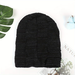 Winter Knitted Hat Beanies Slouchy Beanie Windproof Ear Protection Warm Hat