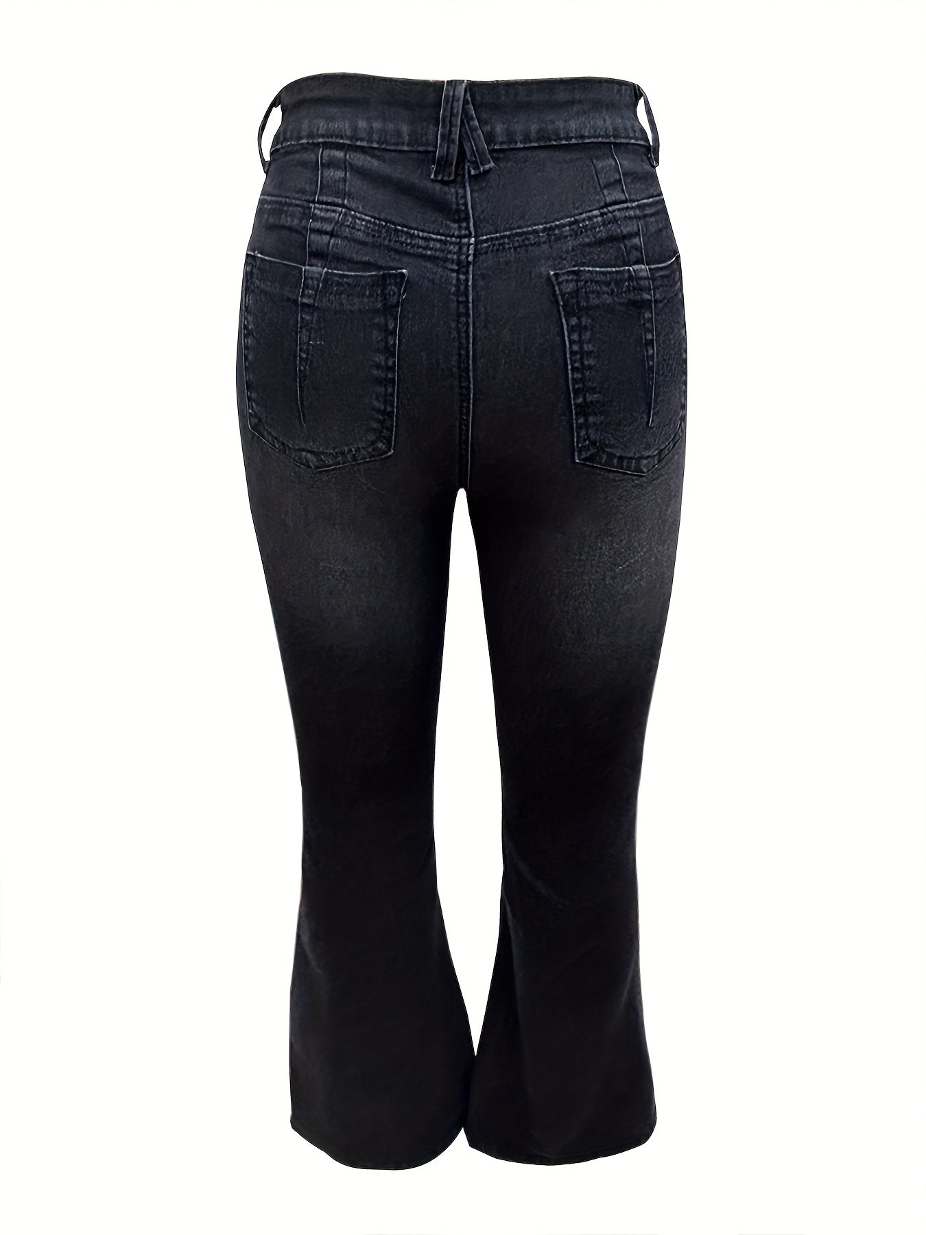 High Waist Medium Stretch Boot Cut Jeans Retro Vintage Bell Bottoms