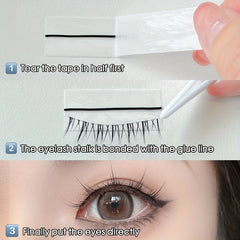 Self Adhesive Lash Strips for Flawless False Eyelash Application