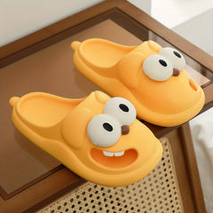 Women's Cartoon Slides Lightweight Closed Toe Slip On Shoes