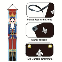 Nutcracker Christmas Decorations Outdoor Life Size Soldier Model Banners