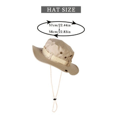 Camouflage Bucket Hat Outdoor Sun Hat Travel Boonie Hats