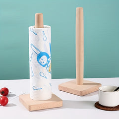 Wooden Kitchen Paper Towel Holder Lazy Rag Stand