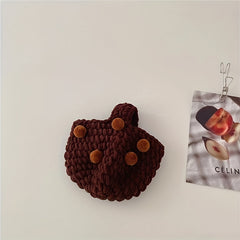 Knitted Shoulder Bag Handbag Small Coin Purse For Girls
