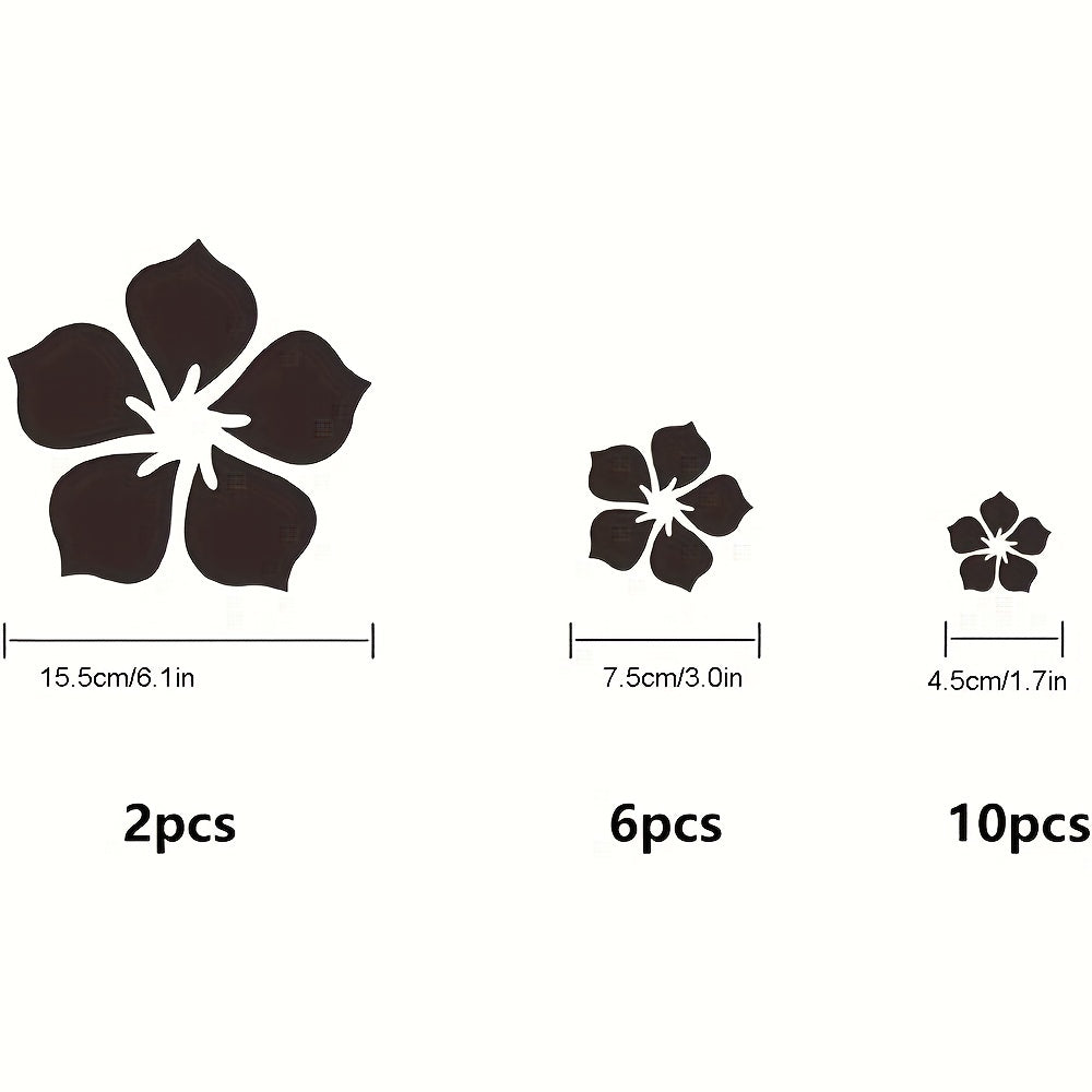 3D Flower DIY Wall Decoration Silvery