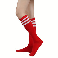 Striped Calf Socks Knee High Women's Stockings