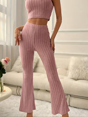 Ribbed Lounge Set Cami Top & Pants Women's Loungewear