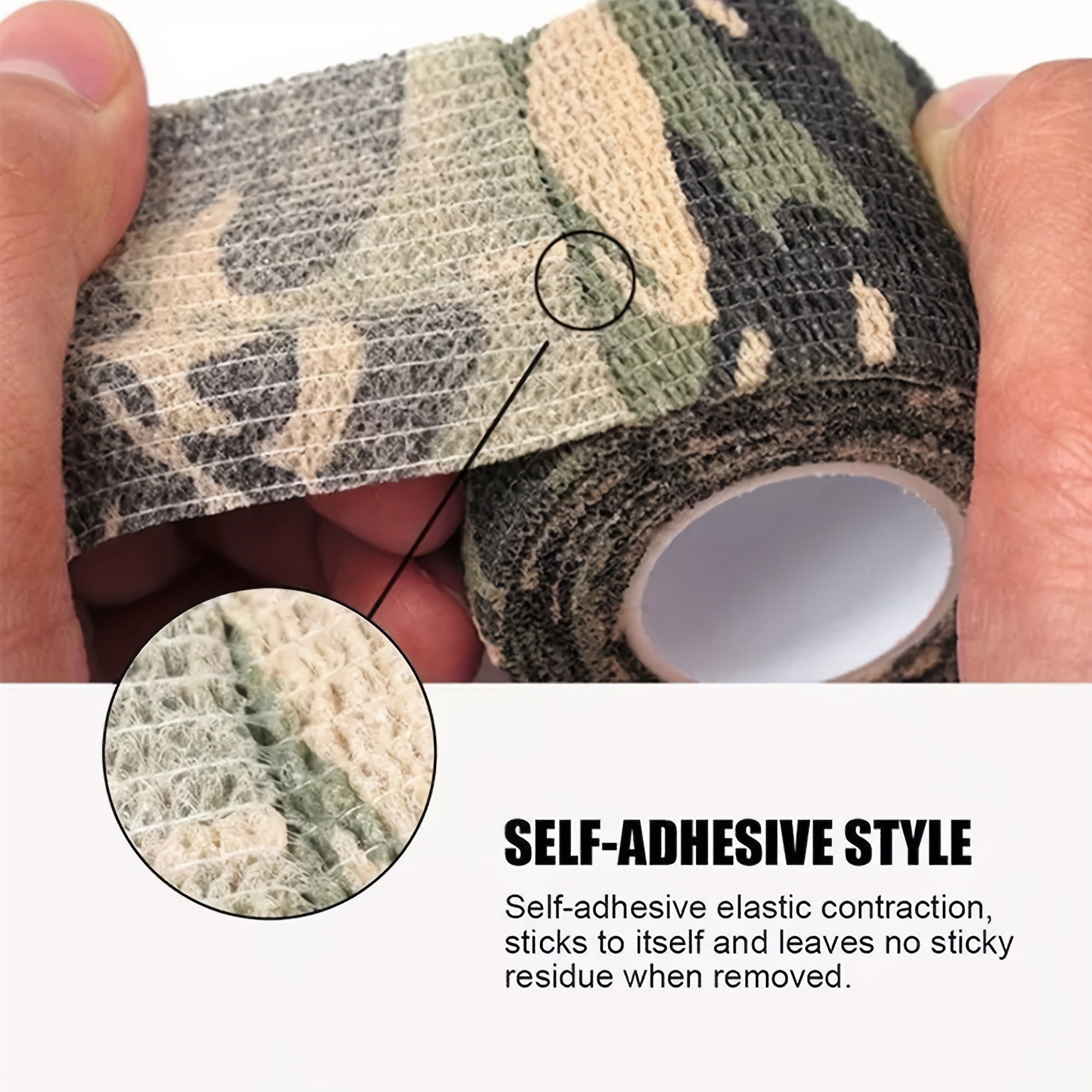 Self Adhesive Camouflage Tape Wrap Outdoor Strong Wrap Stickers