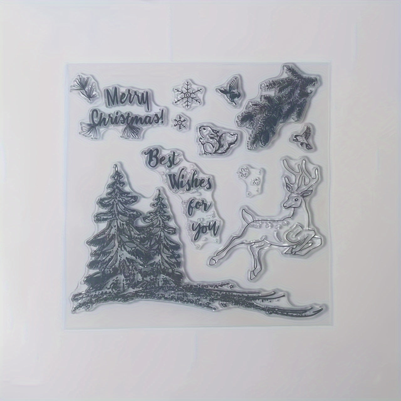 Christmas Series Transparent Stamp for DIY Scrapbook Decoration