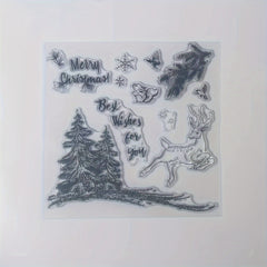 Christmas Series Transparent Stamp for DIY Scrapbook Decoration