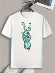Injured Hand Print Men's Graphic T-shirt