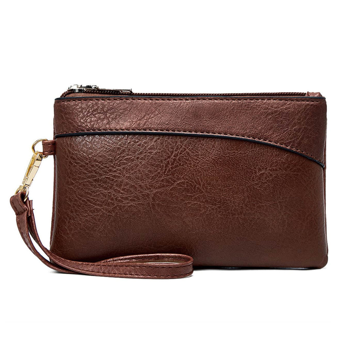 Women's Retro Faux Leather Wallet Clutch Bag