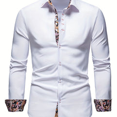 Paisley Binding Men's Button Up Shirt