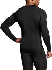 2pcs Men's Compression T shirt Long Sleeve High Stretch