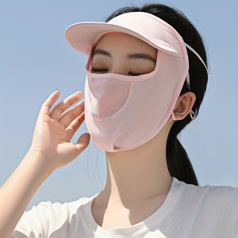 Sun Proof Visor Mask Hat Summer UV Protection Ice Mask Sun Hats For Women