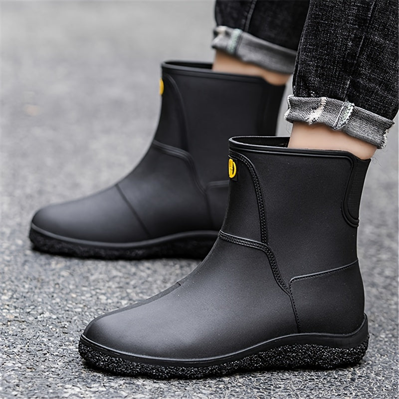 Men's Knee High Rain Boots Waterproof Non Slip Outdoor Work Fishing