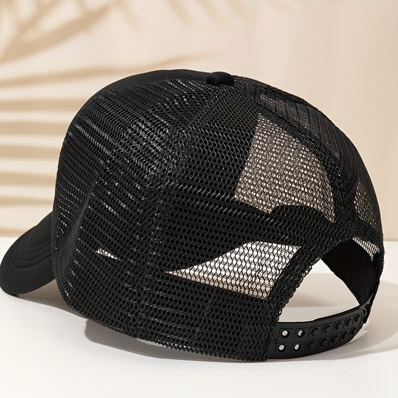 Flame Coconut Tree Baseball Cap Unisex Trucker Hat