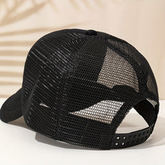 Flame Coconut Tree Baseball Cap Unisex Trucker Hat