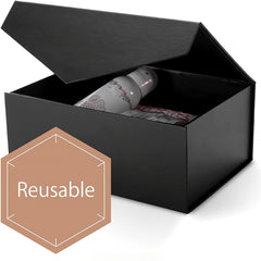 Rectangular Groomsman Box with Magnetic Lid for Gift Wrapping