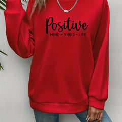Casual Long Sleeve Crew Neck Sweatshirt for Women
