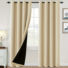 Polyester Rod Pocket Curtain for Bedroom Balcony