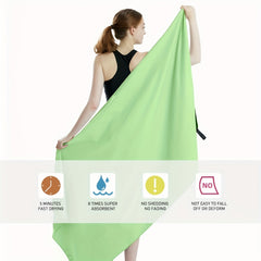 Microfiber Beach Towel Quick Dry Absorbent Towel for Bathroom Yoga