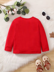 Unisex Baby Long Sleeve T Shirt Solid All-match Top Tees