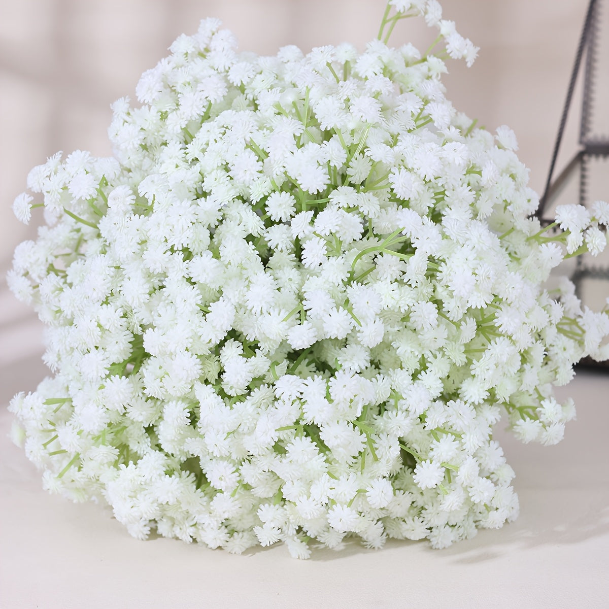 Handcrafted Children's Breath Flower Bouquet with Pearl Accents